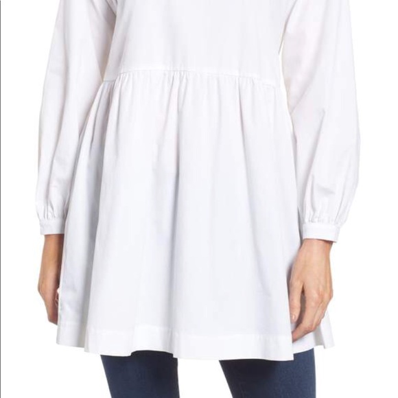 Pleione || Tie Back Poplin Tunic Dress - Picture 4 of 11